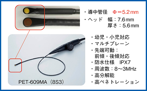 図1　マイクロTEEプローブ PET-609MA