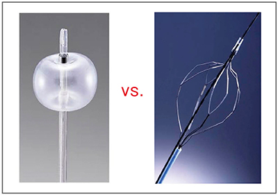 図2　除石にはバルーンかバスケットを用いる