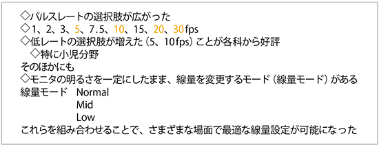 図12　パルスレートの選択肢拡大などによる被ばく低減