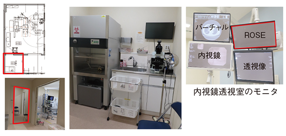 図2　検査室の隣に前処置・ROSE用の部屋を用意