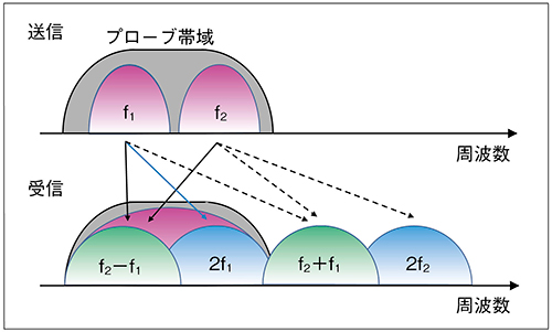 図2　Differential THIで使用する周波数