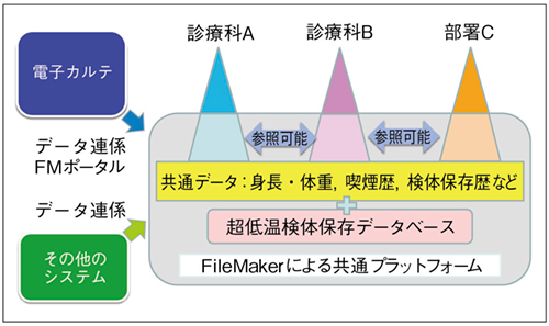 図1　診療科を超えた臨床データベースを実現