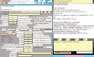 移植肝生検診断入力テンプレート