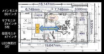 図2　ハイブリッドOR 2-ROOM仕様のレイアウト