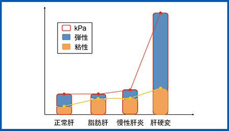 図10　臨床例の弾性と粘性のデータ