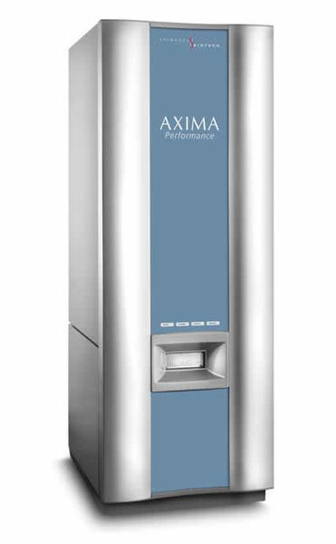 使用する同社製品 マトリックス支援レーザー脱離イオン化飛行時間型質量分析計「AXIMA Performance」 使用する同社製品 マトリックス支援レーザー脱離イオン化飛行時間型質量分析計「AXIMA Performance」