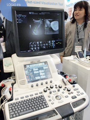 穿刺支援機能Needle Trackingを搭載した「LOGIQ E9」