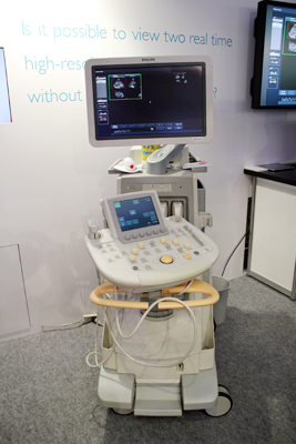 汎用超音波診断装置のプレミアムハイエンドのiU22 xMATRIXを出展