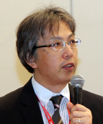 講演を行う山野泰穂氏（秋田赤十字病院）