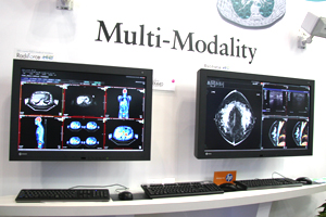 RadiForce Multi-Seriesのモニター。モノクロとカラー画像の高精細なハイブリット表示を紹介