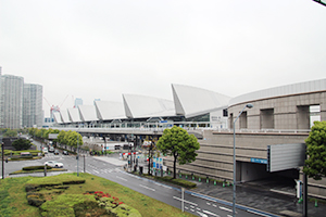 15日からITEMが行われる展示ホール