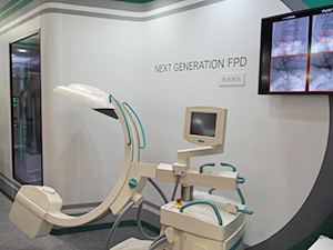 “NEXT GENERATION FPD”としてX線動画像領域への参入をアピール