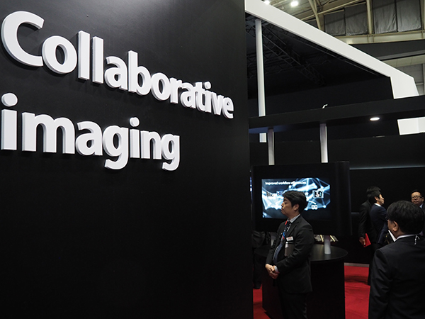 臨床的価値の向上などさまざまな課題を解決する“Collaborative imaging”をアピール