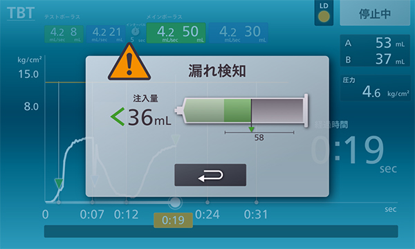 造影剤モレ検知サポートシステムLD