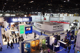 South Building（Hall A）の会場内（RSNA2011）