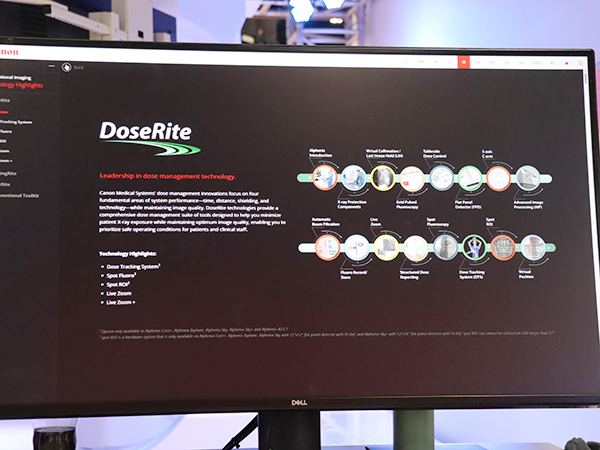Alphenixは被ばく低減のためのコンセプト「DoseRite」を採用