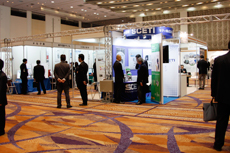 機器展示会場