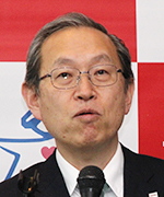 綱川　智氏（代表取締役社長）