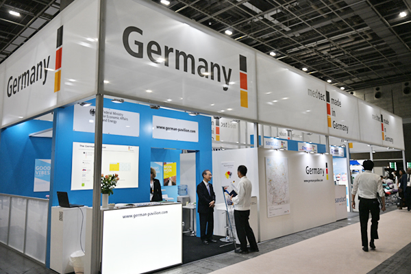 ドイツパビリオンなどナショナルパビリオンは10か国が出展