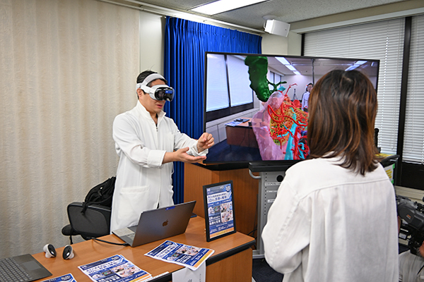 AI医療機器のデモンストレーションも実施